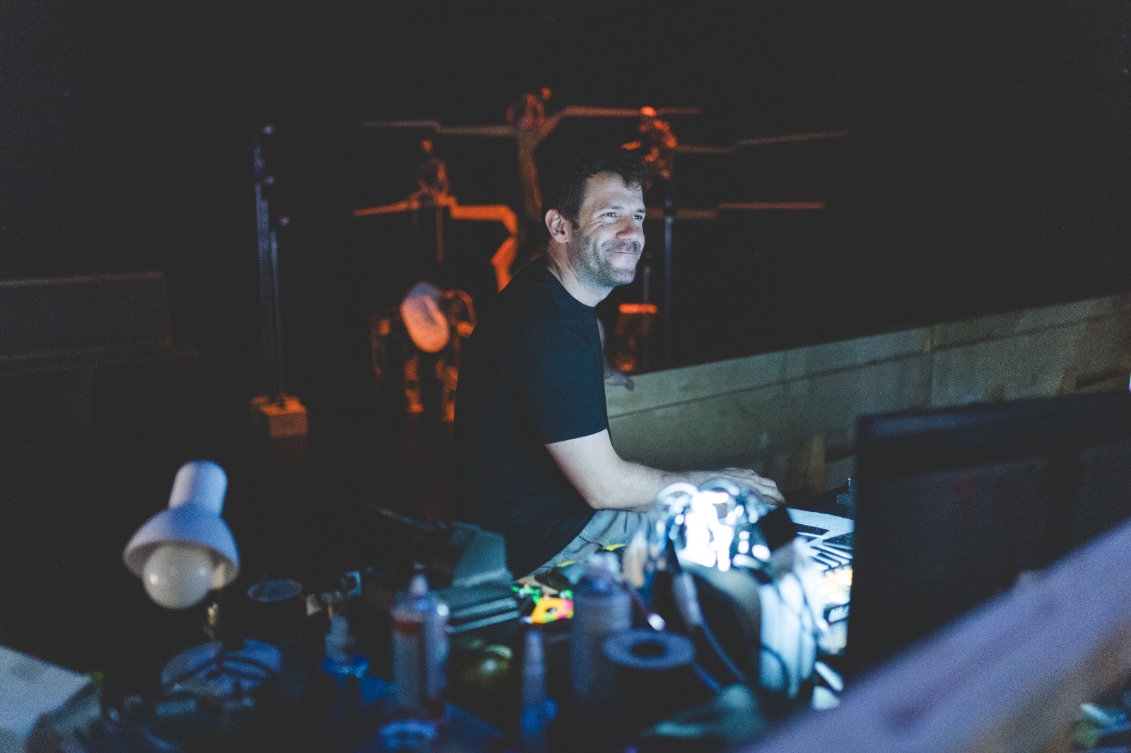Eden Dolev at the light board